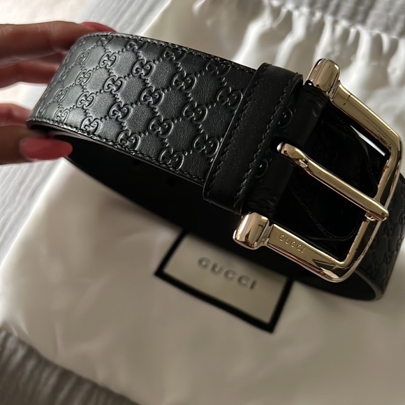 Gucci Embossed Microguccissima Pattern Belt - Picture 2 of 3